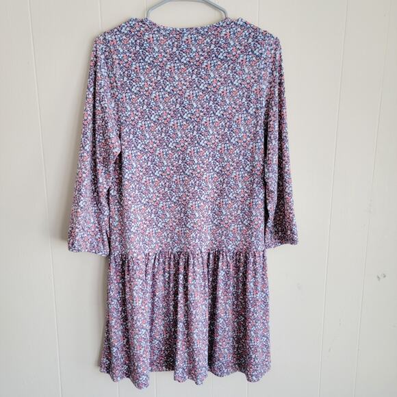 Banana Republic Long Sleeve Floral Flounce Mini Dress - Picture 3 of 4